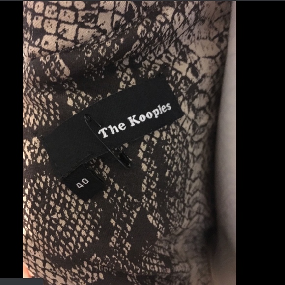 NEW The Kooples Python‎ Print Crisscross Sheath Dress [SZ 40 ] - Picture 6 of 11